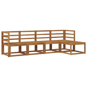 vidaXL Udend&oslash;rs sofagruppe 5 pcs Naturfarvet Massivt Akacietr&aelig;