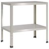 vidaXL Plantebord 100 x 50 x 80 cm Rustfrit st&aring;l S&oslash;lv