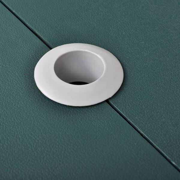 vidaXL Foldbart campingbords&aelig;t 4 taburetter aluminium ekstra let gr&oslash;n