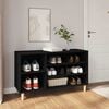 vidaXL skoreol 102x36x60 cm konstrueret tr&aelig; sort