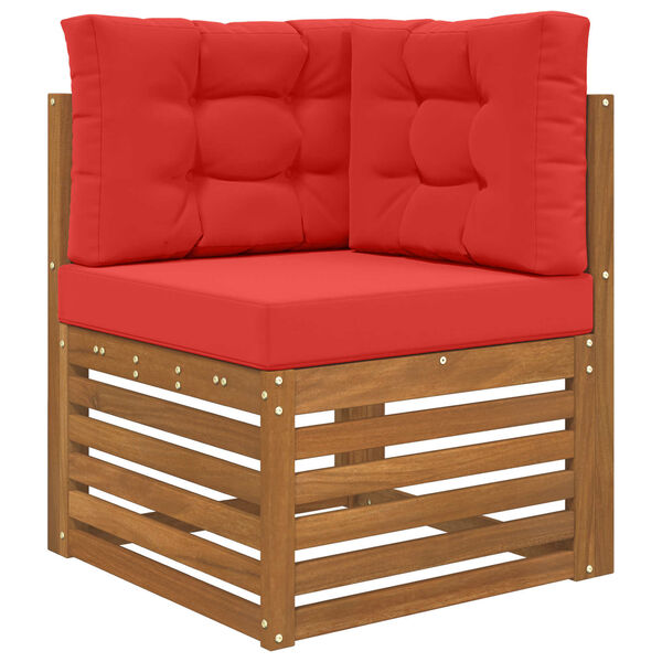 vidaXL Udend&oslash;rs Sofa Pude 3 pcs R&oslash;d Polyester