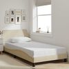 vidaXL sengeramme Dover Creme 100x200 cm Stof