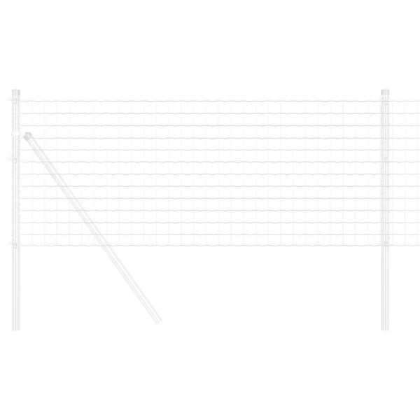 vidaXL Euro Hejn 0,4 x 10 m PVC-belagt jern