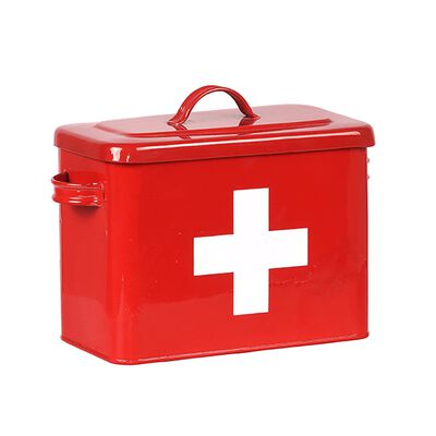 LABEL51 førstehjælpskasse 30x14x21 cm rød