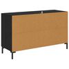 vidaXL Sideboard med skuffe Sort eg 100 x 36 x 60 cm Konstrueret tr&aelig;