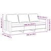 vidaXL 3-personers sofa 180 cm stof vinr&oslash;d