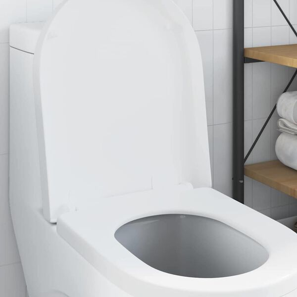vidaXL Toilet s&aelig;de Indstillelig Hvid 48 x 36,5 x 4,5 cm Polypropylen