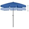 vidaXL strandparasol 180x120 cm azurblå