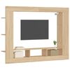 vidaXL tv-m&oslash;bel 152x22x113 cm konstrueret tr&aelig; sonoma-eg