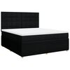 vidaXL kontinentalseng med madras 180x200 cm stof sort
