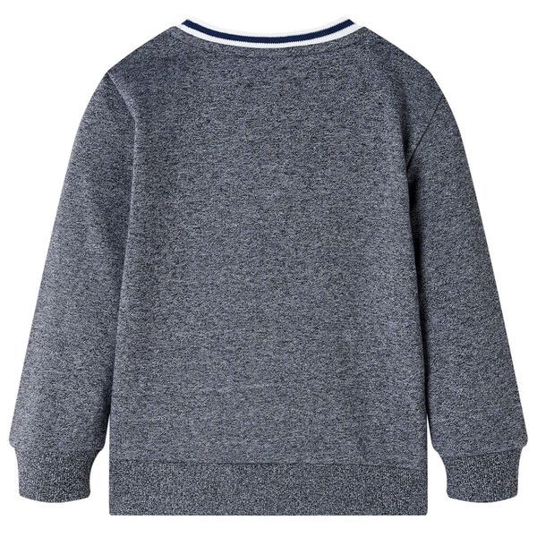 Sweatshirt til b&oslash;rn str. 140 bl&aring;meleret