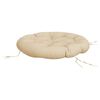 vidaXL rund hynde &Oslash;100x11 cm oxfordstof beige