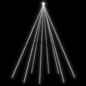 vidaXL LED-juletr&aelig; 1300 LED'er 8 m inde/ude koldt hvidt lys