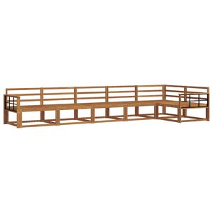 vidaXL Udend&oslash;rs sofagruppe 6 pcs Naturfarvet Massivt Akacietr&aelig;