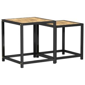 vidaXL sideborde 2 stk. MDF sort og gul