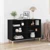 vidaXL Sideboard Sort eg 103,5 x 35 x 70 cm Konstrueret tr&aelig;