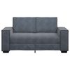 vidaXL 2-personers sofa 160x78x84 cm velour m&oslash;rkegr&aring;