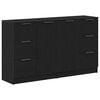 vidaXL Sideboard Sort eg 120 x 30 x 70 cm Konstrueret tr&aelig;