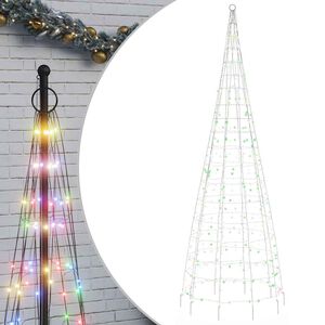 vidaXL LED-juletr&aelig; 550 LED'er 300 cm flerfarvet lys