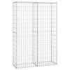 vidaXL gabionkurv med l&aring;g galvaniseret metaltr&aring;d 150 x 100 x 30 cm