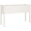 vidaXL plantekasse 110x31x70 cm massivt fyrretr&aelig; hvid