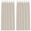 vidaXL Voile Gardin 2 stk. Sandfarvet 245 x 140 cm Polyester