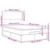 vidaXL osmannisk sengeramme med madras 120x190 cm stof cremefarvet