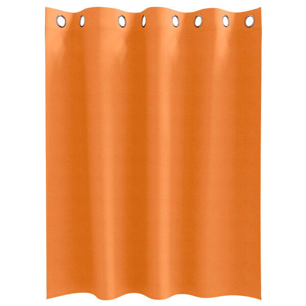 vidaXL M&oslash;rkl&aelig;gningsgardiner med ringe 2 pcs Lys Orange 140 x 140 cm