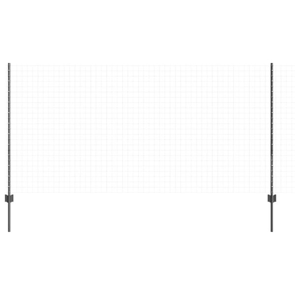 vidaXL Hegnsp&aelig;l 11 pcs Gr&aring; 120 cm St&aring;l