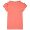 T-shirt til børn str. 116 koralfarvet