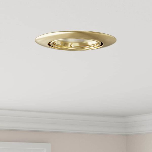 vidaXL Spotlight 24 pcs Guld 9 x 9 x 2.5 cm Metal