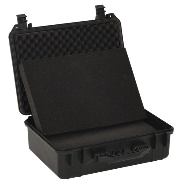 vidaXL transportabel flightcase 47x36x18 cm PP sort