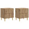 vidaXL Sengebord 2 stk. Artisan-eg 43 x 34,5 x 48 cm Konstrueret tr&aelig;