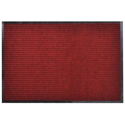 Rød PVC Dørmåtte 90 x 120 cm