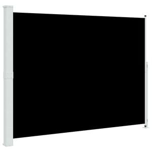 vidaXL sammenrullelig sidemarkise til terrassen 220x314 cm sort