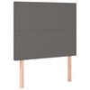 vidaXL sengeramme med sengegavl 80x200 cm kunstlæder grå