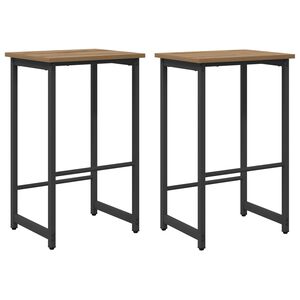 vidaXL Barb&aelig;nk 2 stk. Artisan-eg 40 x 32 x 74 cm Konstrueret tr&aelig;