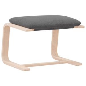 vidaXL fodskammel 51x41x40 cm stof m&oslash;rkegr&aring;
