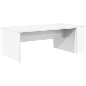 vidaXL Sofabord Hvid 95 x 50 x 34 cm Konstrueret tr&aelig;