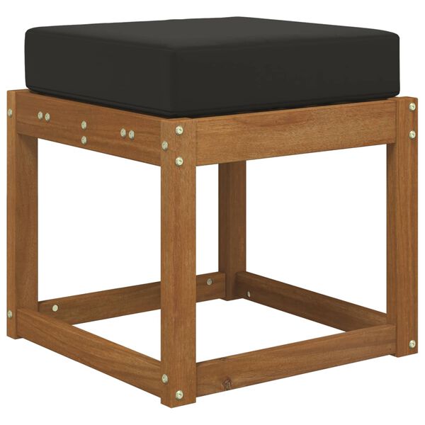 vidaXL Udend&oslash;rs S&aelig;depude Sort 40 x 40 x 8 cm 100% polyester