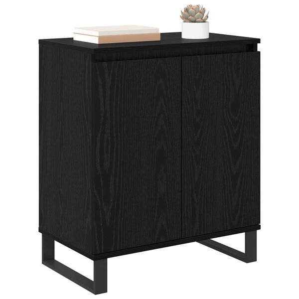 vidaXL Sideboard Sort eg 60 x 35 x 70 cm Konstrueret tr&aelig;