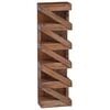 vidaXL Vinfad Naturfarvet 24 x 14 x 80 cm Massiv Mahogni