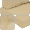 vidaXL Udend&oslash;rs Sofa Pude 3 pcs Beige Polyester