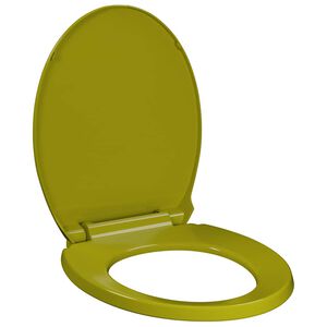 vidaXL toilets&aelig;de med soft-close oval gr&oslash;n