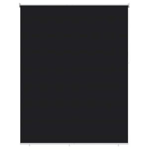 vidaXL Udeterrasse Rullegardin UV Beskyttelse Sort Polyester