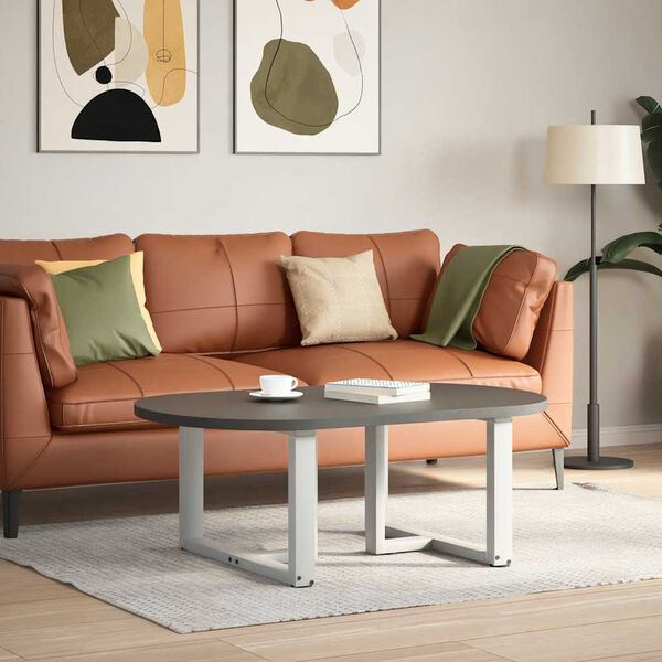 vidaXL sofabordsben T-formet 2 stk. hvid 70x25x(42-43) cm st&aring;l