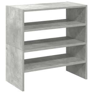 vidaXL skostativer stabelbare 2 stk. 60x30x30,5 cm betongr&aring;