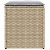 vidaXL havestole med hynder 2 stk. 40x40x43 cm polyrattan beige