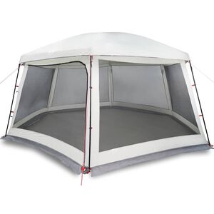 vidaXL pooltelt med aftagelig flue og netv&aelig;gge 618x532 cm gr&aring;