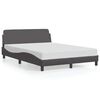 vidaXL sengeramme Dover 140x190 cm kunstl&aelig;der gr&aring;